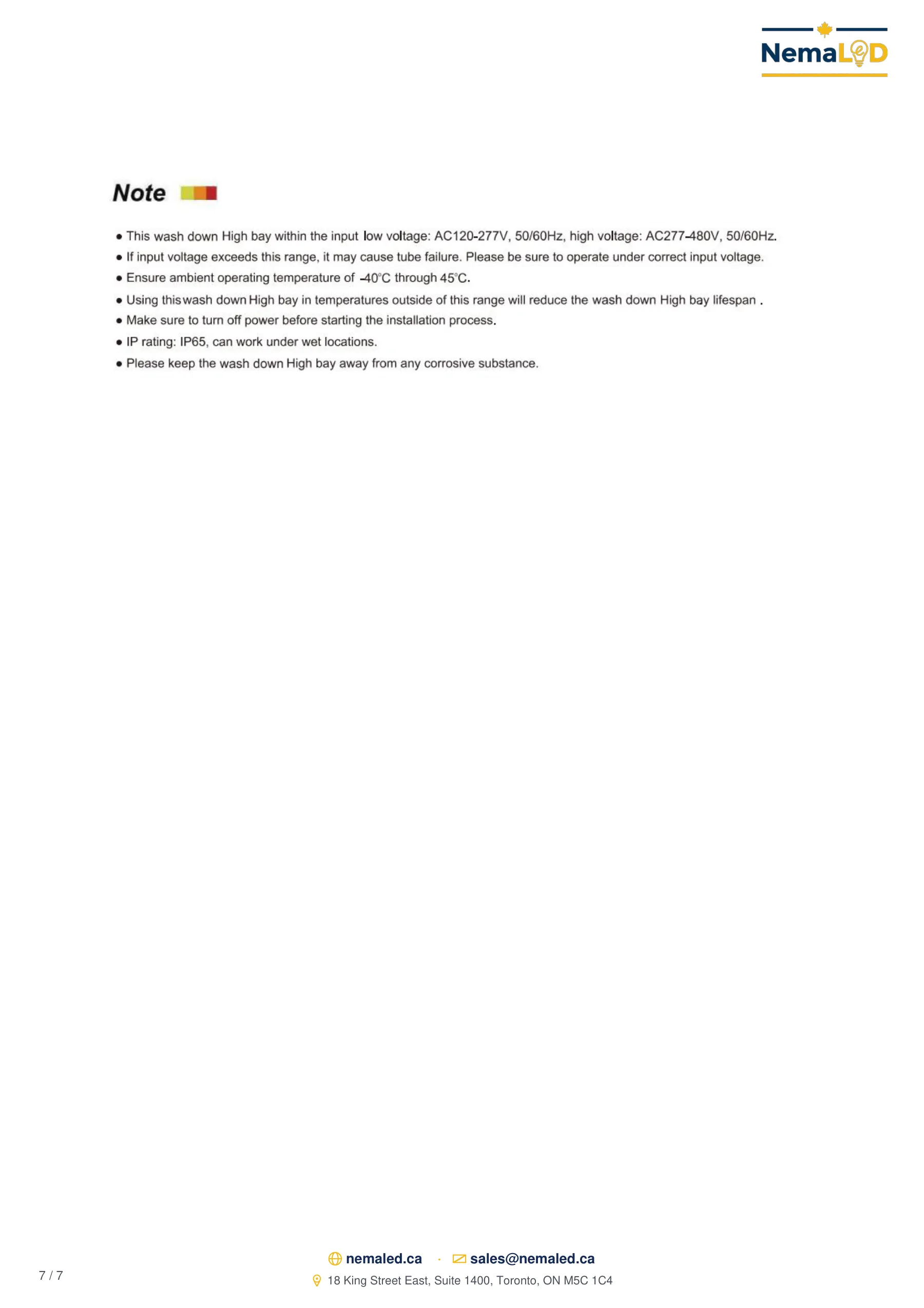 Transformation alimentaire IP69K — page 7 of 7